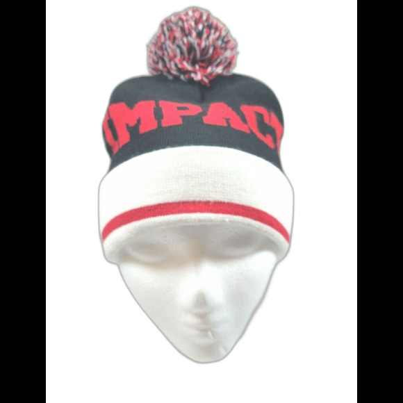 Capamerica Impact Beanie- Black/Red- Excellent Pre-owned Condition Made‎ in USA - Picture 1 of 4